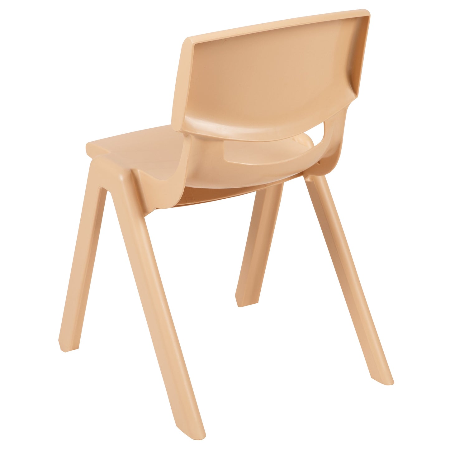 4PK Natural Plastic Chair 4-YU-YCX4-004-NAT-GG