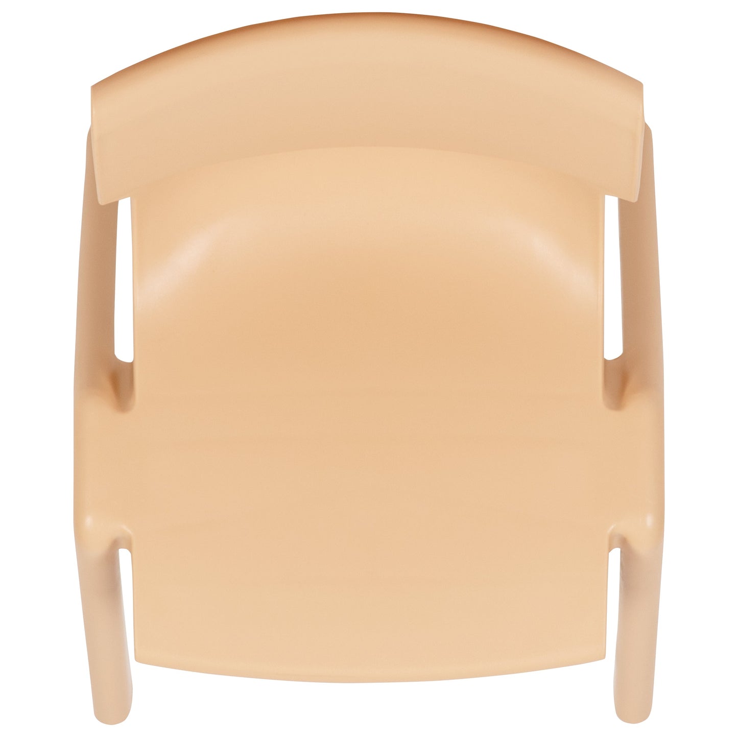 4PK Natural Plastic Chair 4-YU-YCX4-004-NAT-GG