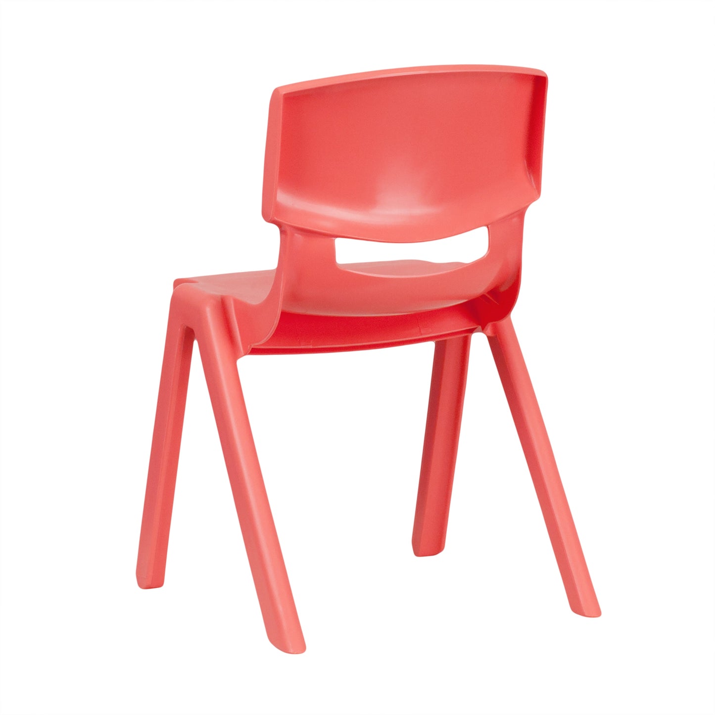 4PK Red Plastic Stack Chair 4-YU-YCX4-004-RED-GG
