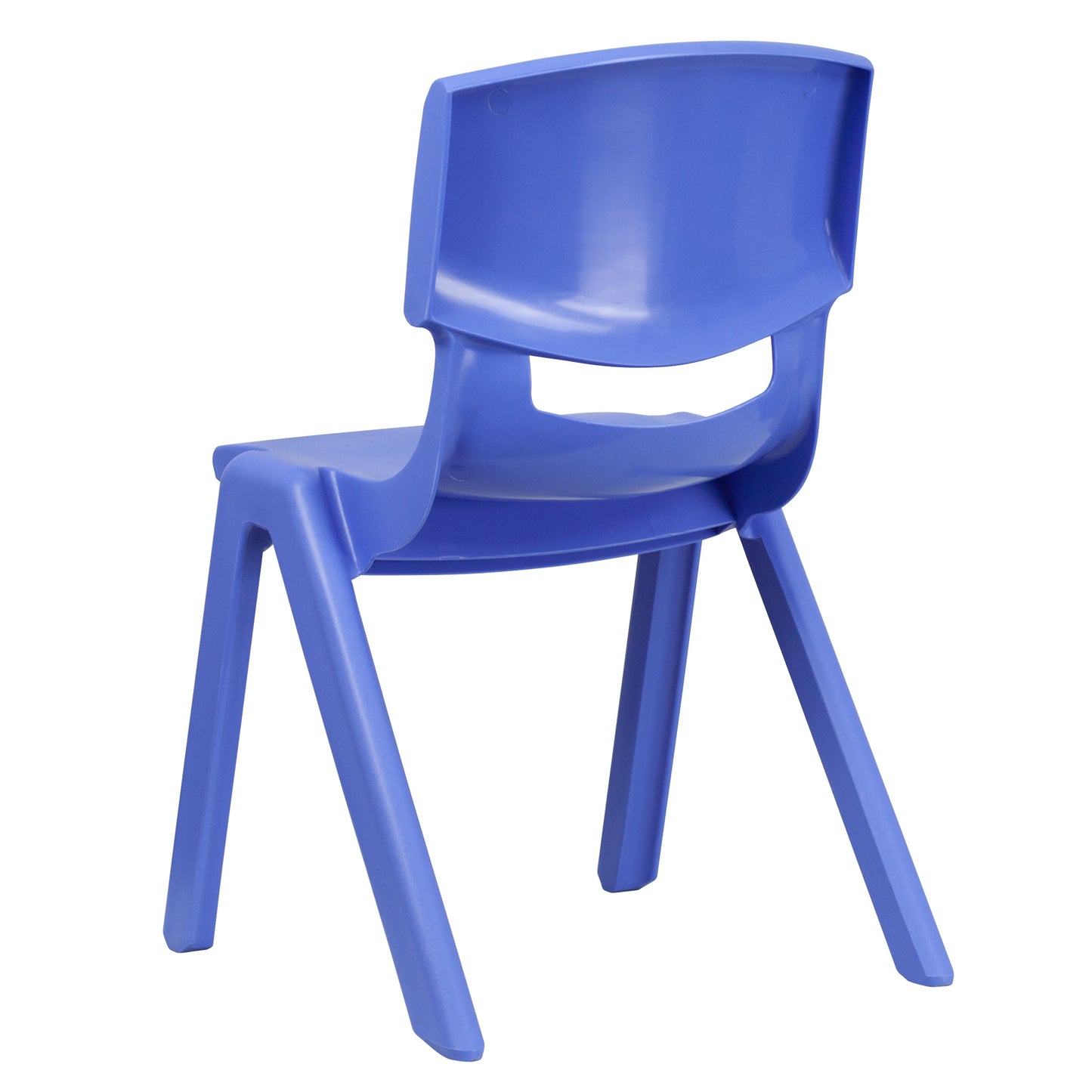 4PK Blue Plastic Stack Chair 4-YU-YCX4-005-BLUE-GG