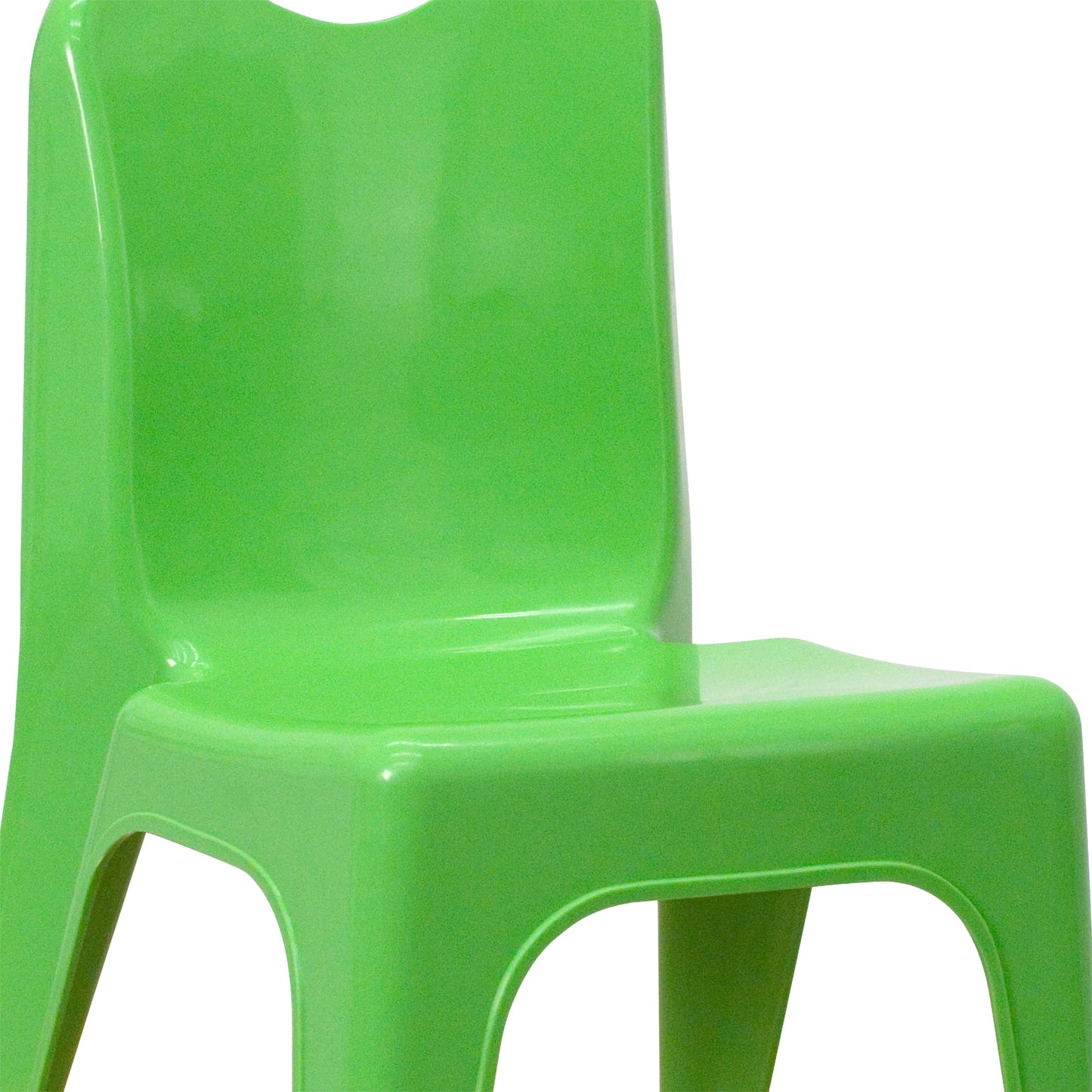 4PK Green Plastic Stack Chair 4-YU-YCX4-011-GREEN-GG