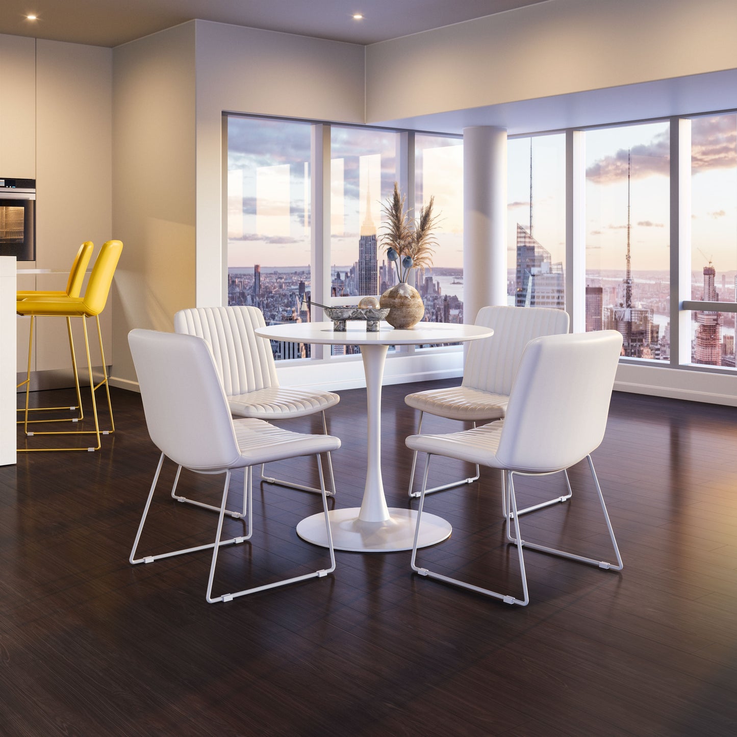 Joy Dining Chair (Set of 2) White