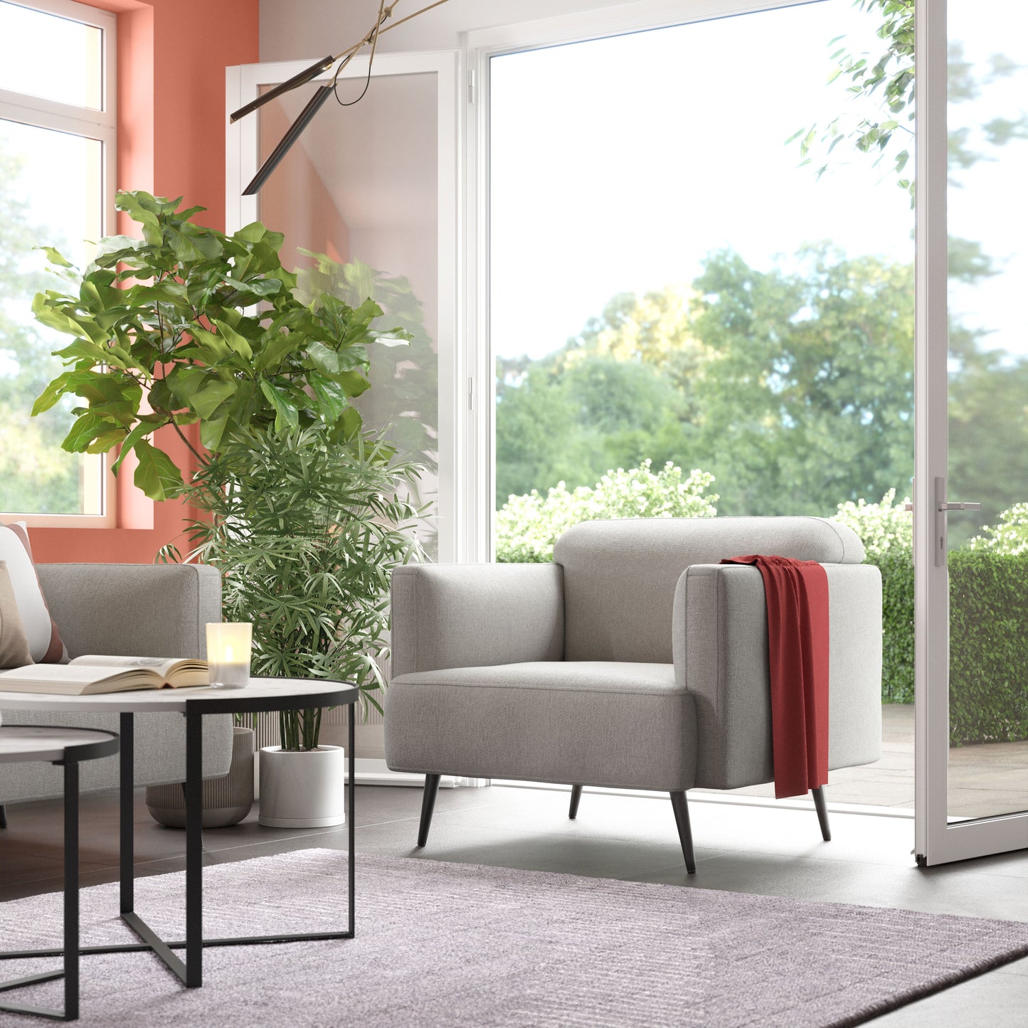 Amsterdam Arm Chair Light Gray