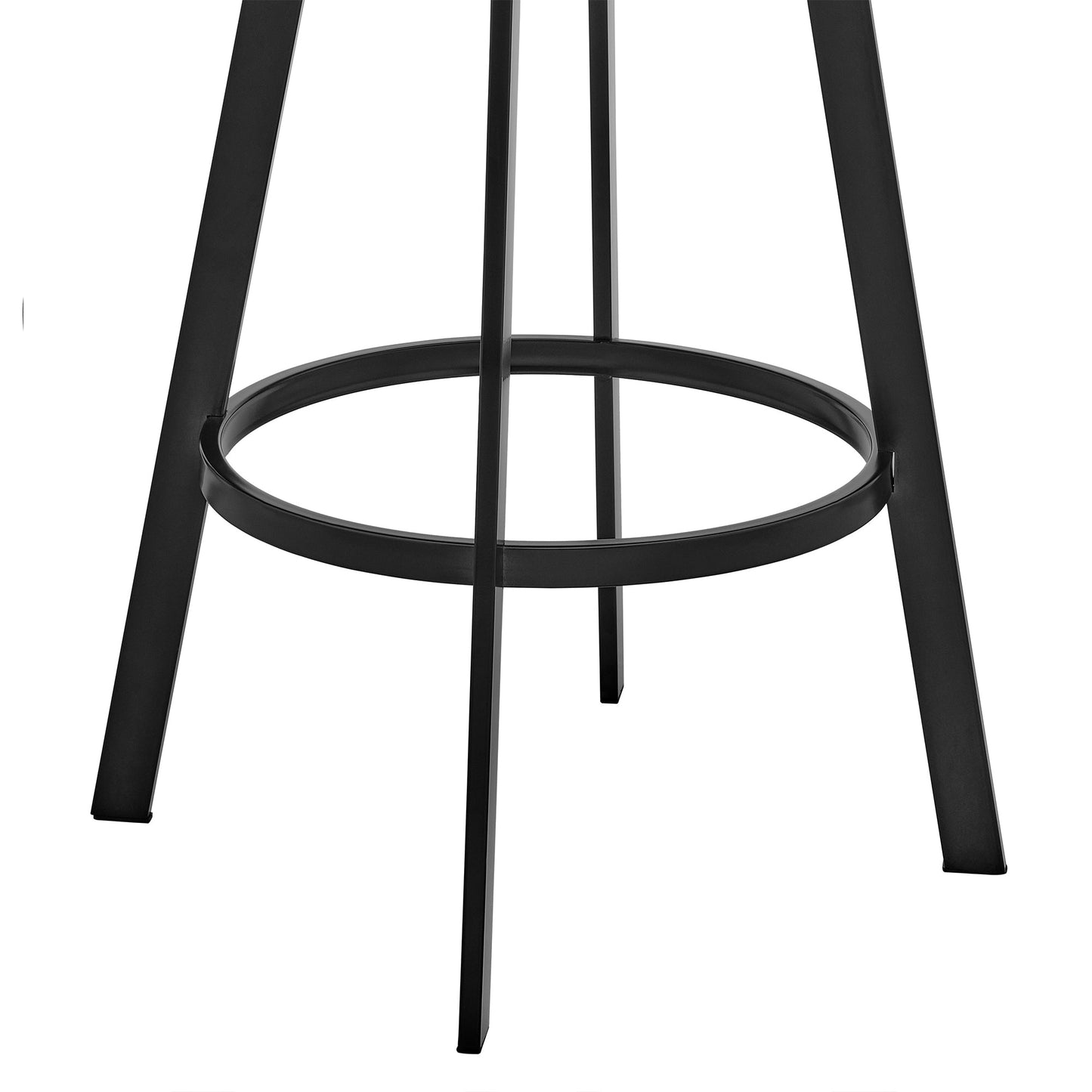 Bronson Swivel Bar Stool in Various Finishes and Faux Leather Options