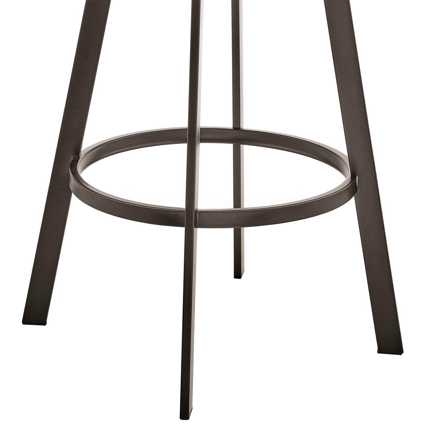 Bronson Swivel Bar Stool in Various Finishes and Faux Leather Options