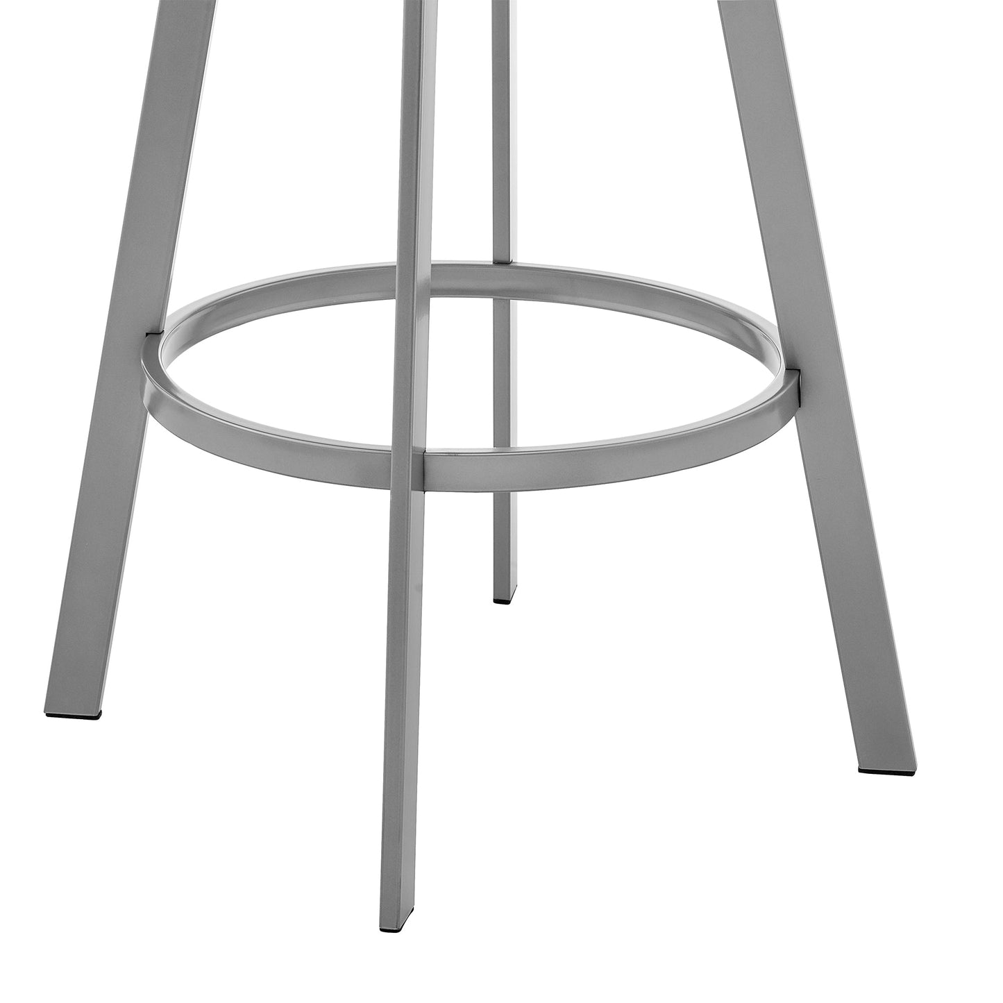 Bronson Swivel Bar Stool in Various Finishes and Faux Leather Options