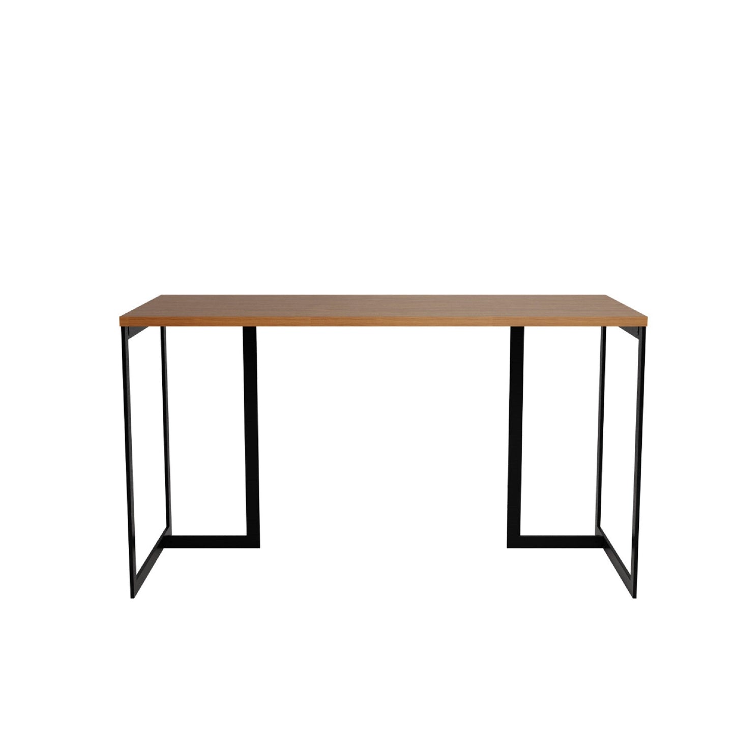 Manhattan Comfort Lexington 53.15 Desk with Metal Base in Maple Cream 72751