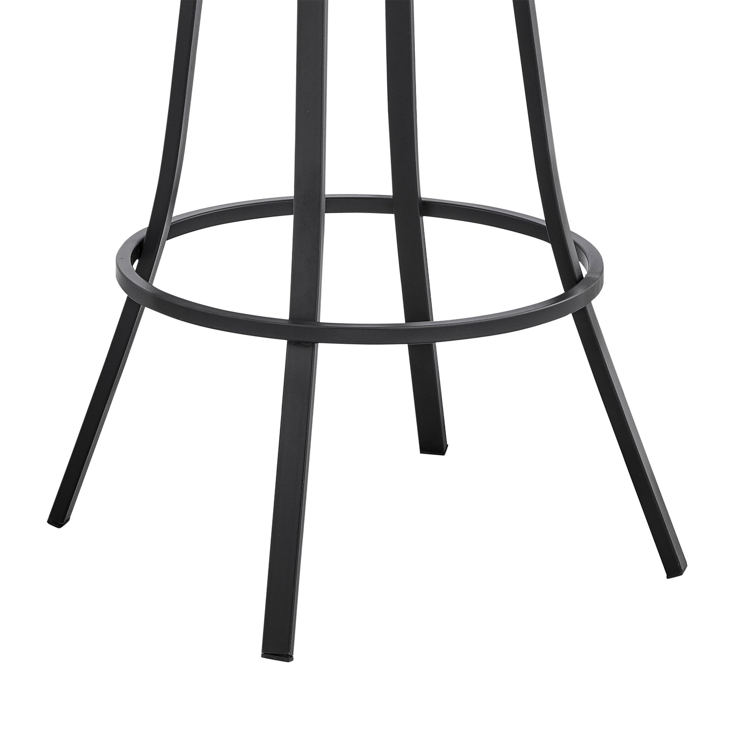 Palmdale Swivel Faux Leather Bar Stool in Various Heights and Metal Finishes