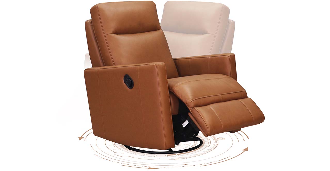 Ashby Power and Manual Headrest Recliner Collection with Swivel and Glider Options