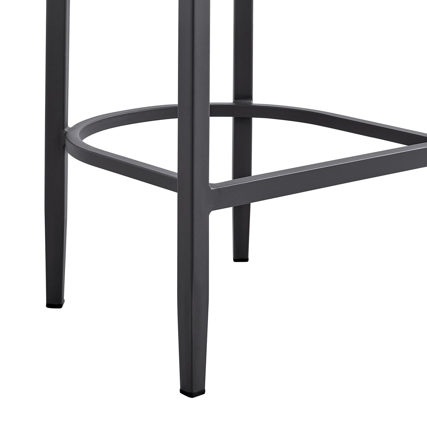 Argiope Outdoor Patio Bar Stool in Aluminum with Cushions