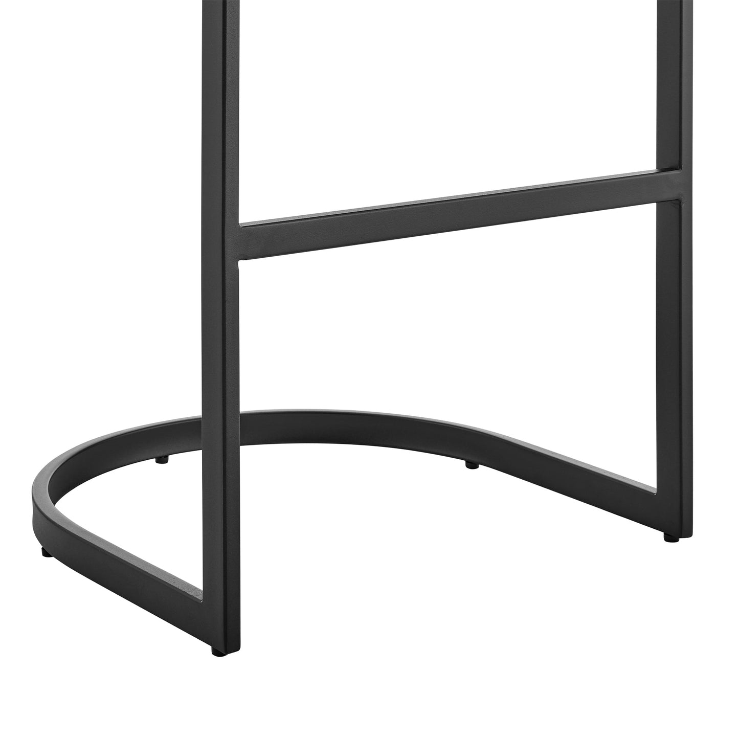 Atherik Bar and Counter Stool in Metal and Stainless Steel with Faux Leather