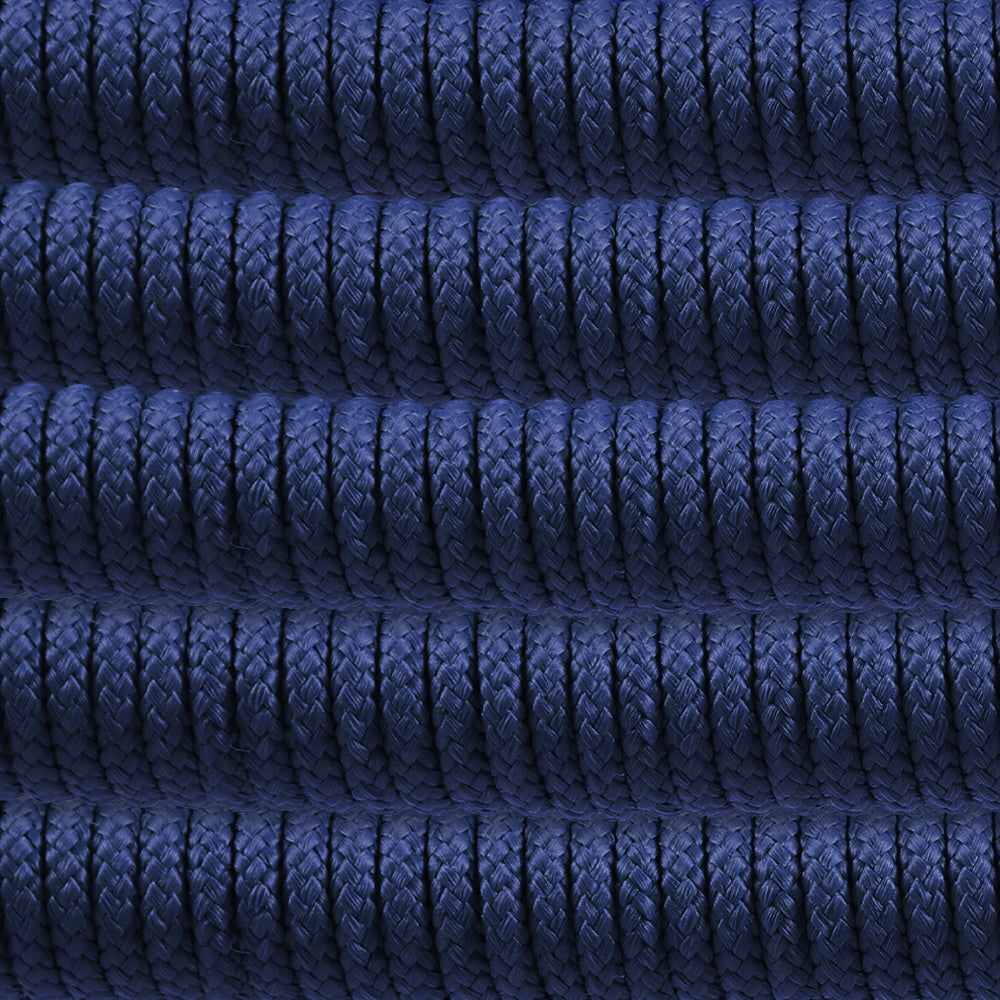 Sydney and Clip Outdoor Patio 5 Piece Dining Set in Blue Rope with Black Eucalyptus Wood