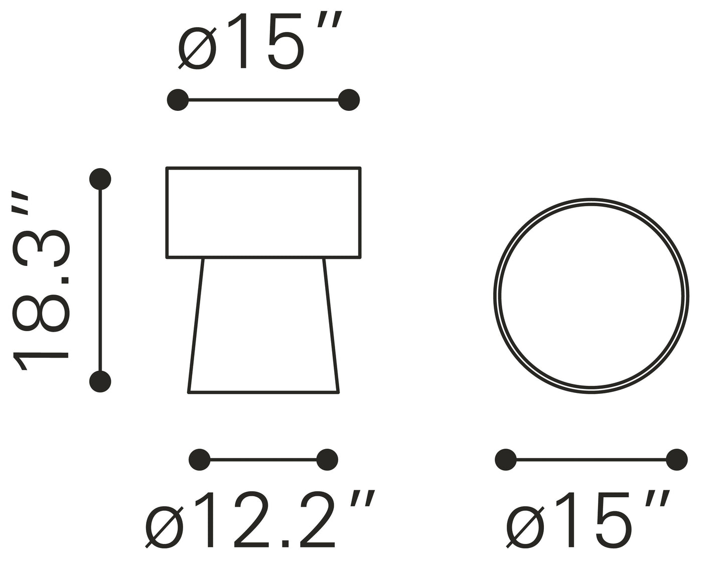 Aztec Side Table Gold