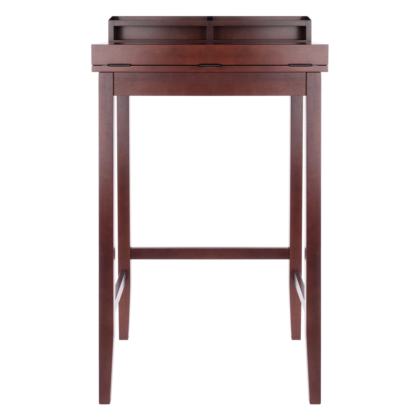 Brighton High Desk with 2 Drawers, Walnut