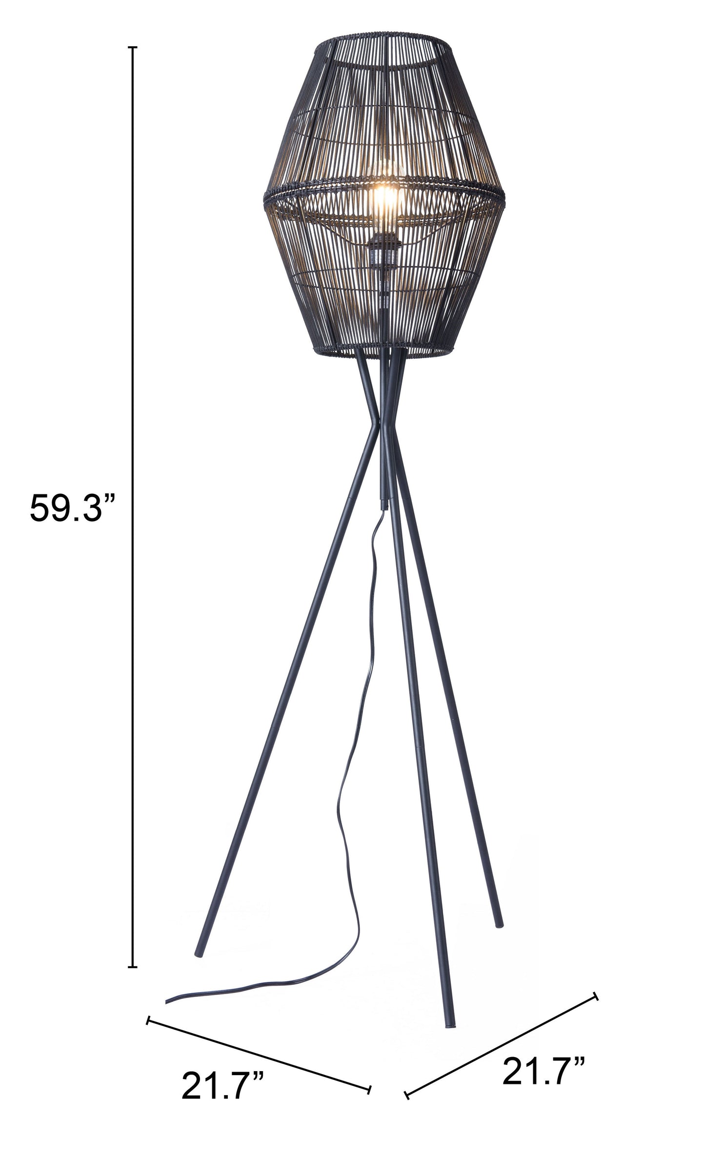 Billie Floor Lamp Black