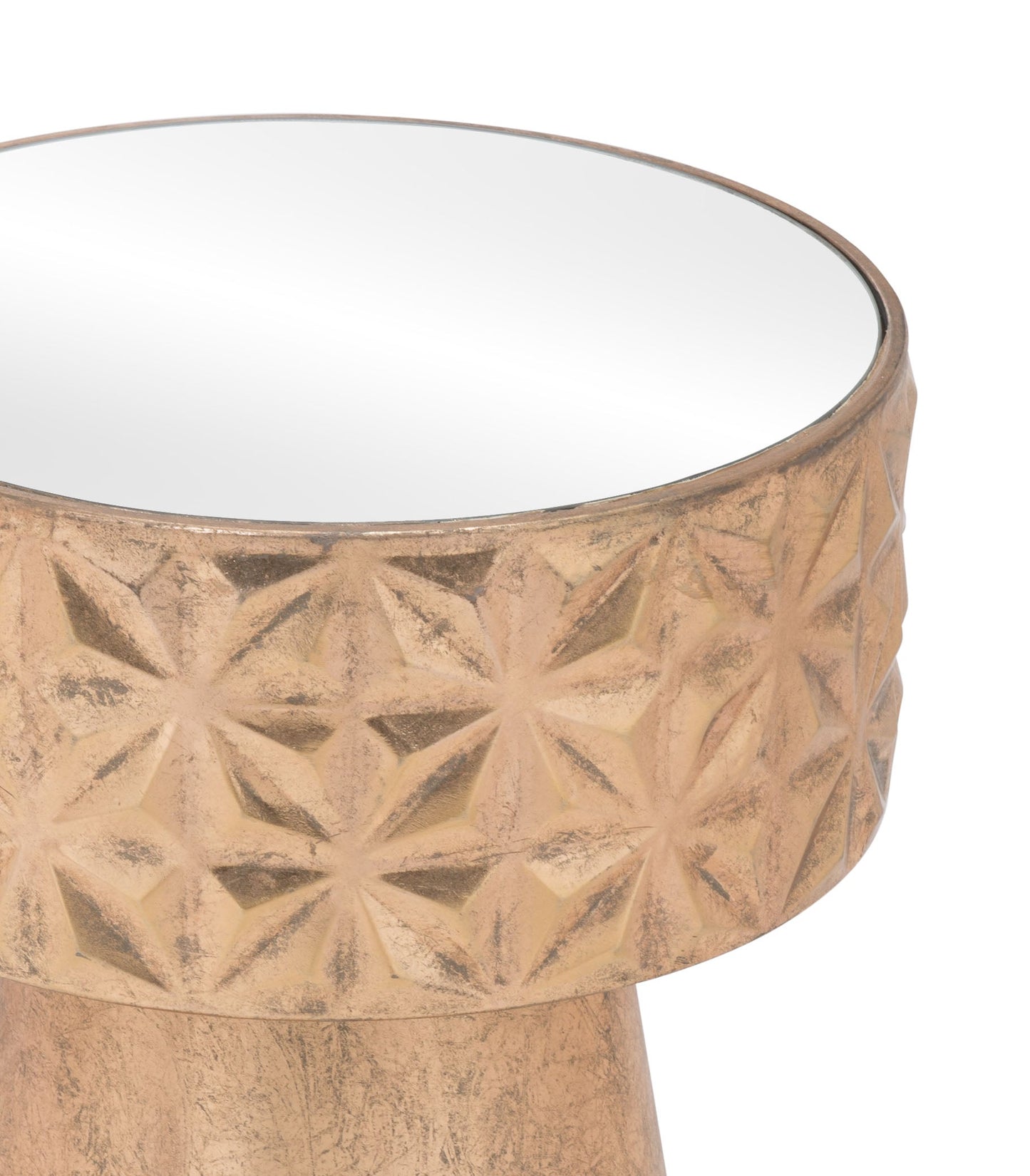 Aztec Side Table Gold