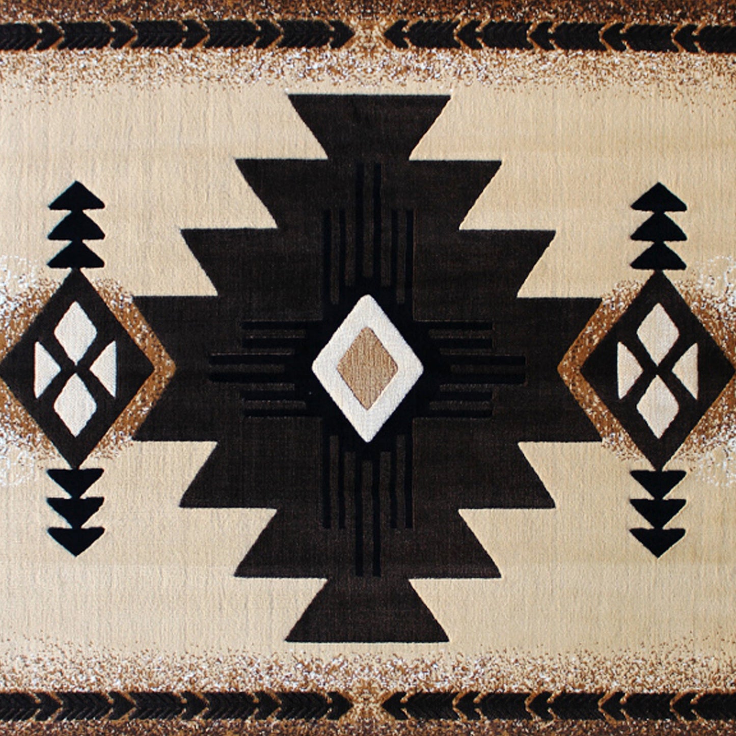 8x10 Rustic Brown Area Rug ACD-RGKGYH-810-BN-GG