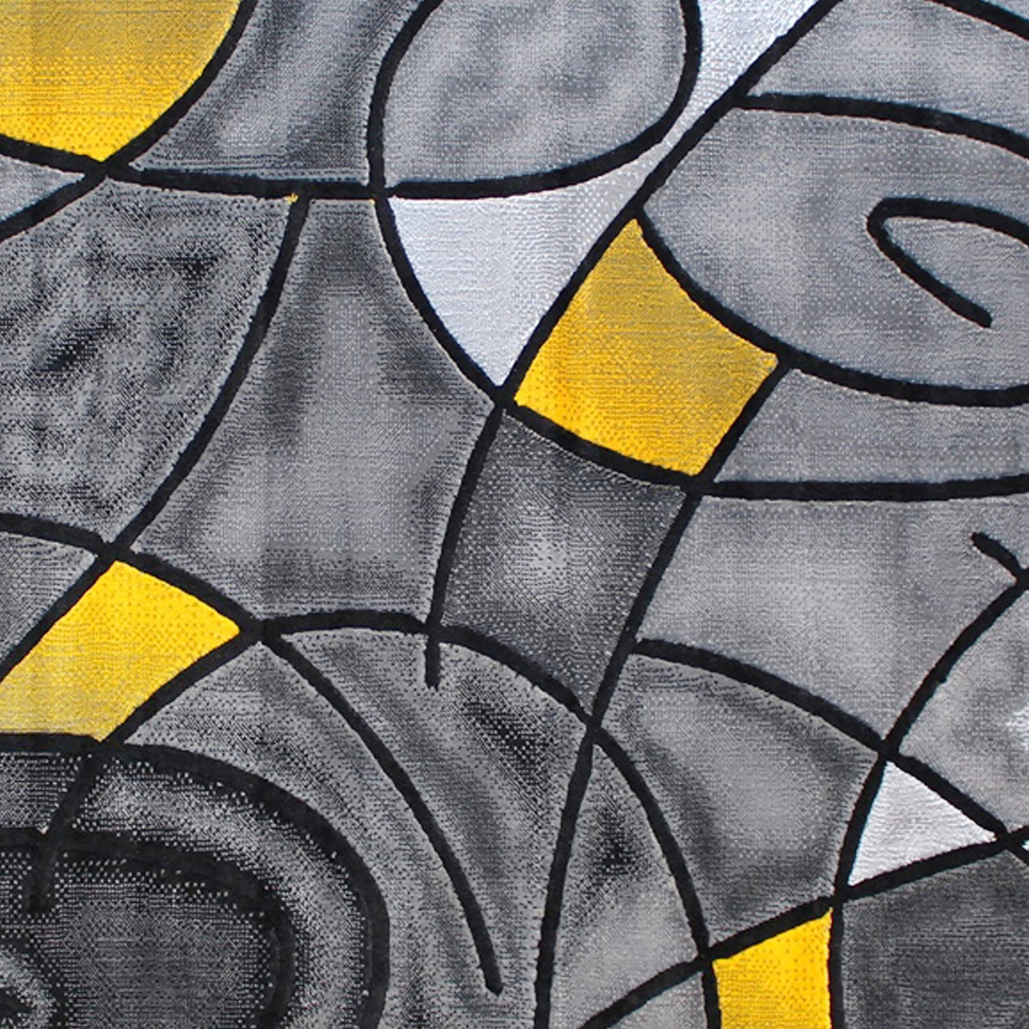 Yellow 8x10 Abstract Rug ACD-RGTRZ860-810-YL-GG