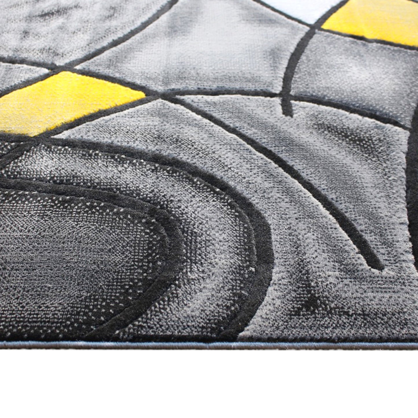 Yellow 8x10 Abstract Rug ACD-RGTRZ860-810-YL-GG