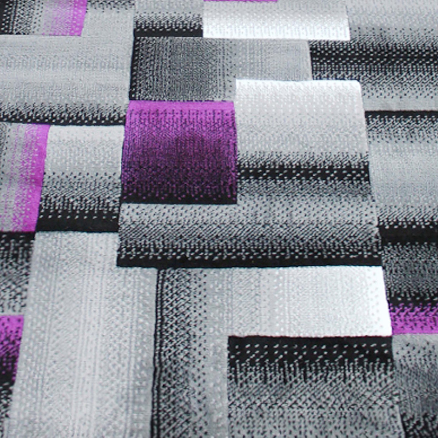 3x16 Purple Block Area Rug ACD-RGTRZ861-316-PU-GG