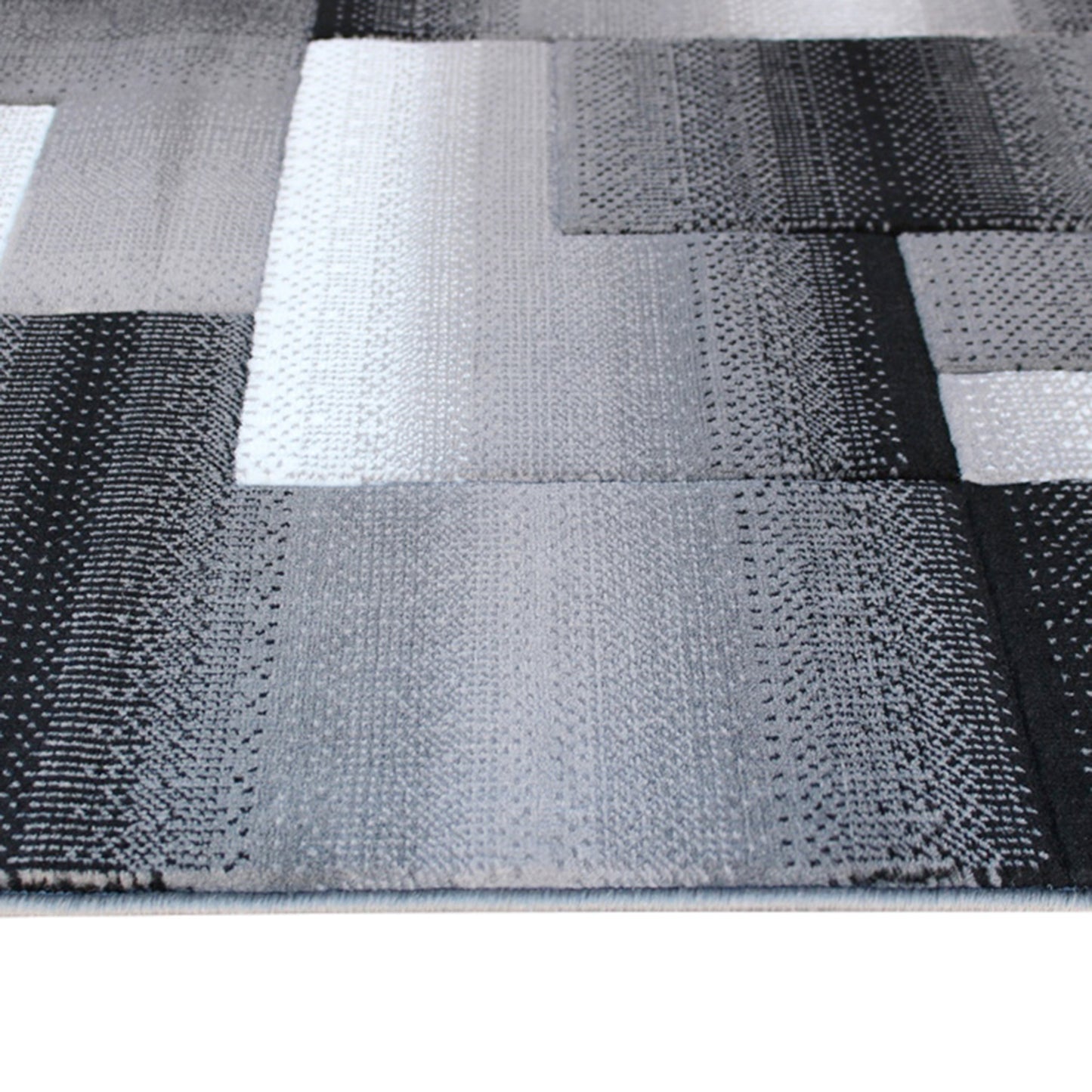 5x7 Gray Block Area Rug ACD-RGTRZ861-57-GY-GG
