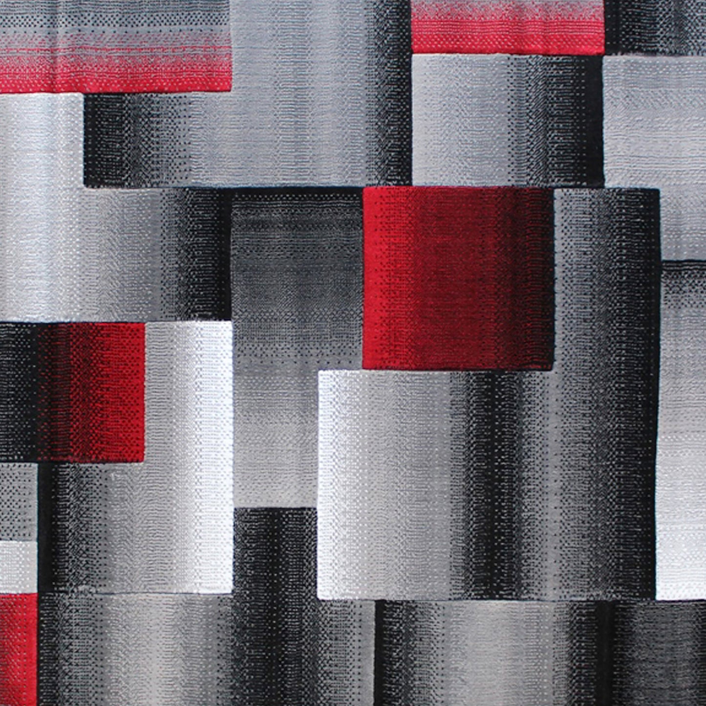 5x7 Red Block Area Rug ACD-RGTRZ861-57-RD-GG