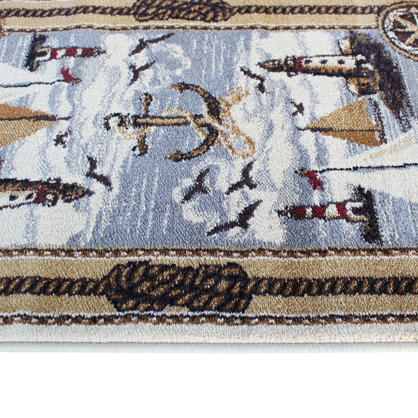 Beige 2x3 Nautical Area Rug ACD-RGZ8751-23-BG-GG