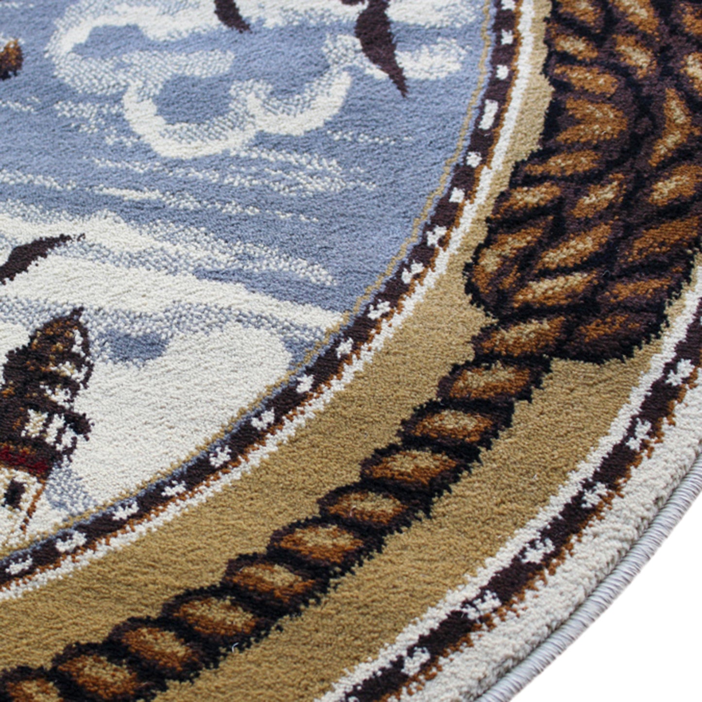 Beige 4x4 Nautical Area Rug ACD-RGZ8751-44-BG-GG