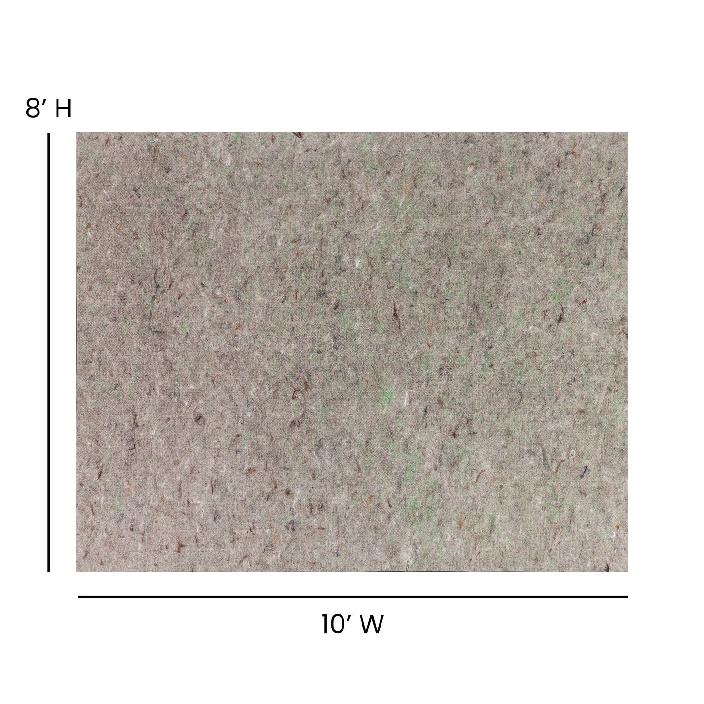 8x10 Non-Slip Cushion Rug Pad AF-A110810F-810-GR-GG