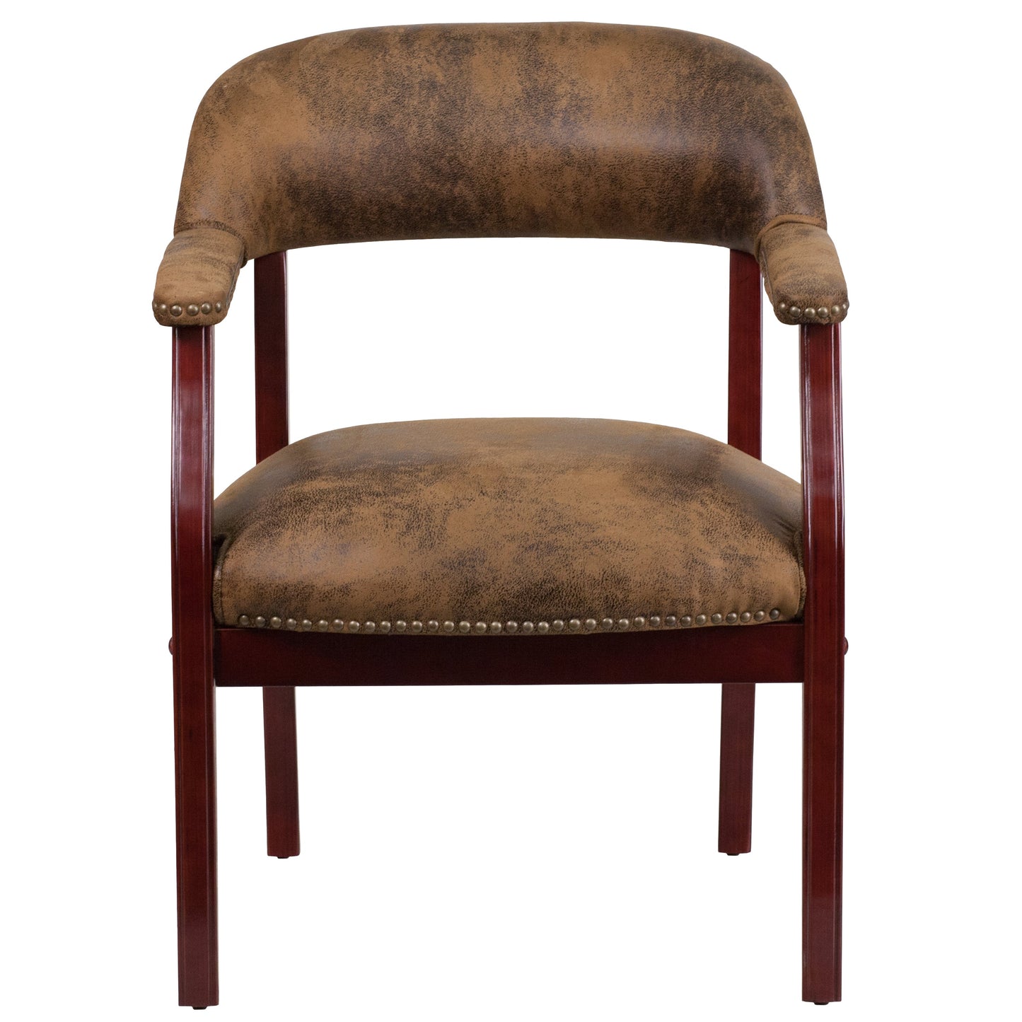 Brown Microfiber Guest Chair B-Z105-BRN-GG