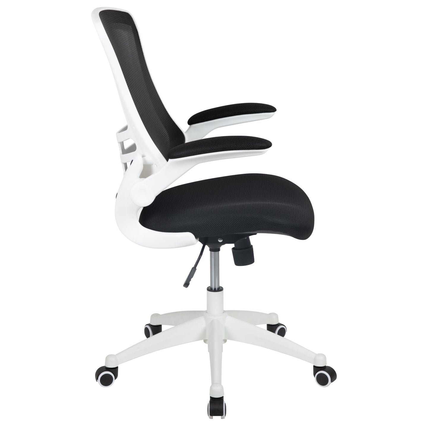 Mid-Back Mesh Desk Chair BL-X-5M-WH with Ergonomic Design and Comfortable Support