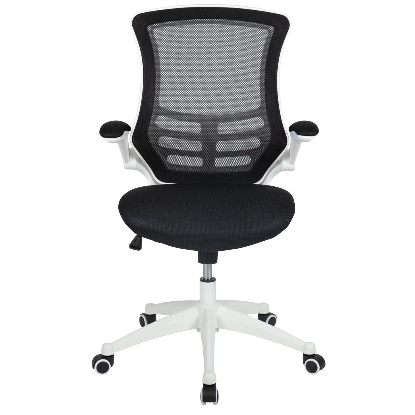 Mid-Back Mesh Desk Chair BL-X-5M-WH with Ergonomic Design and Comfortable Support
