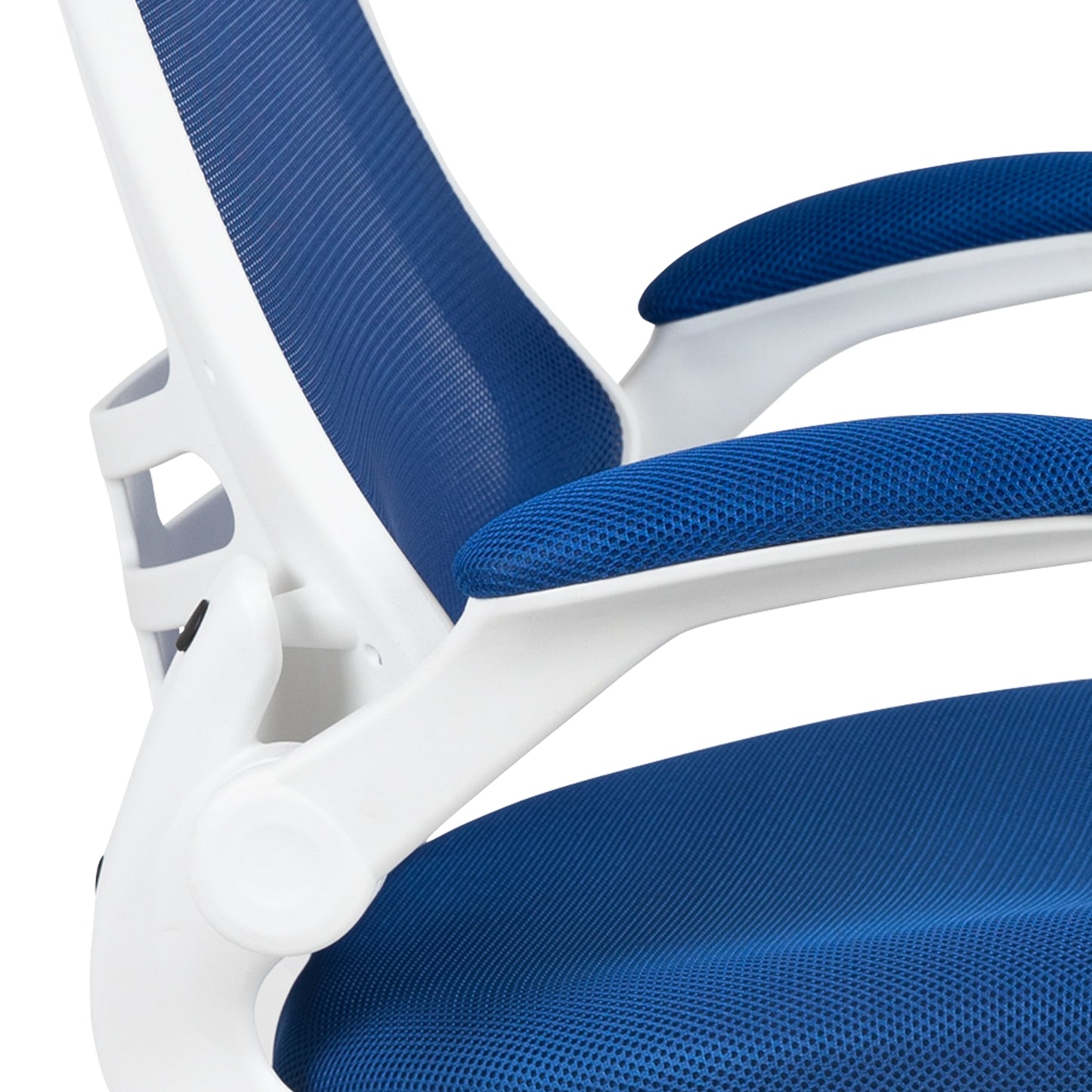 Mid-Back Mesh Desk Chair BL-X-5M-WH with Ergonomic Design and Comfortable Support