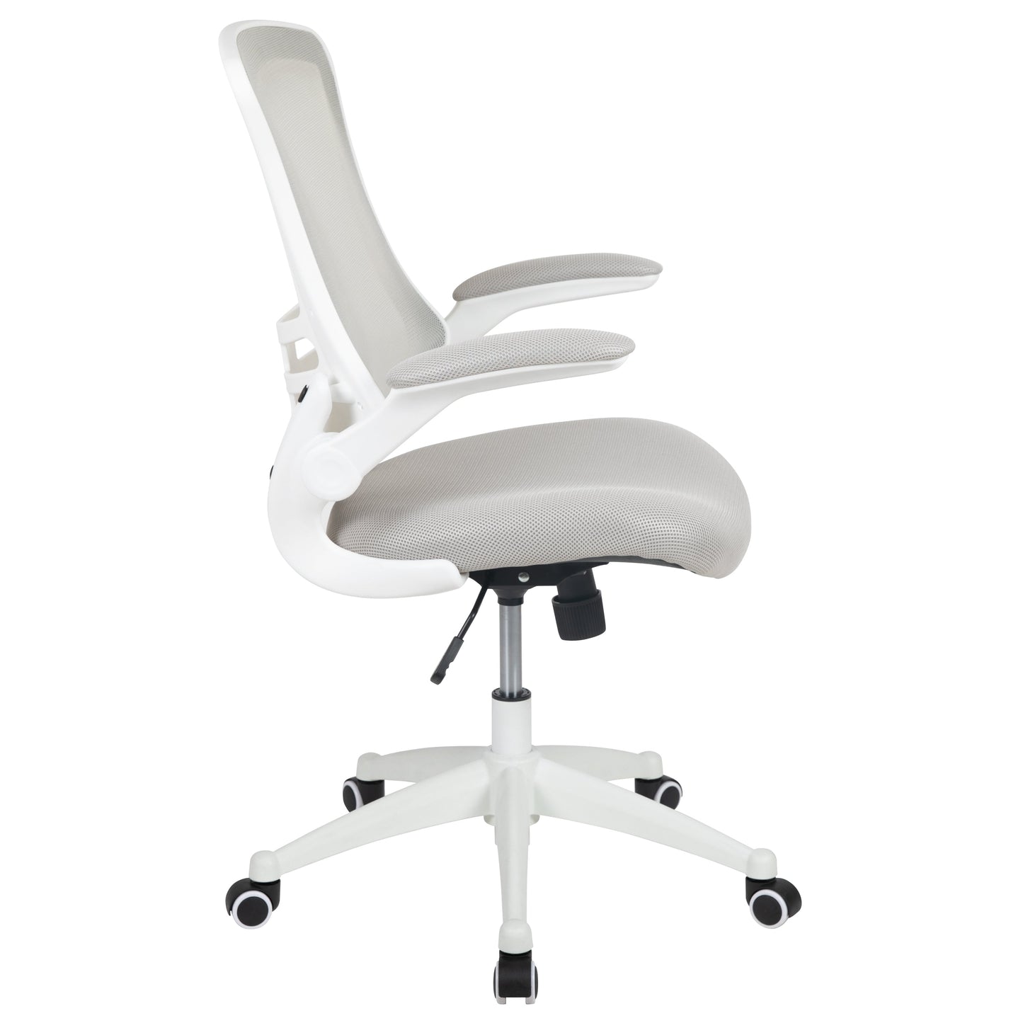 Mid-Back Mesh Desk Chair BL-X-5M-WH with Ergonomic Design and Comfortable Support