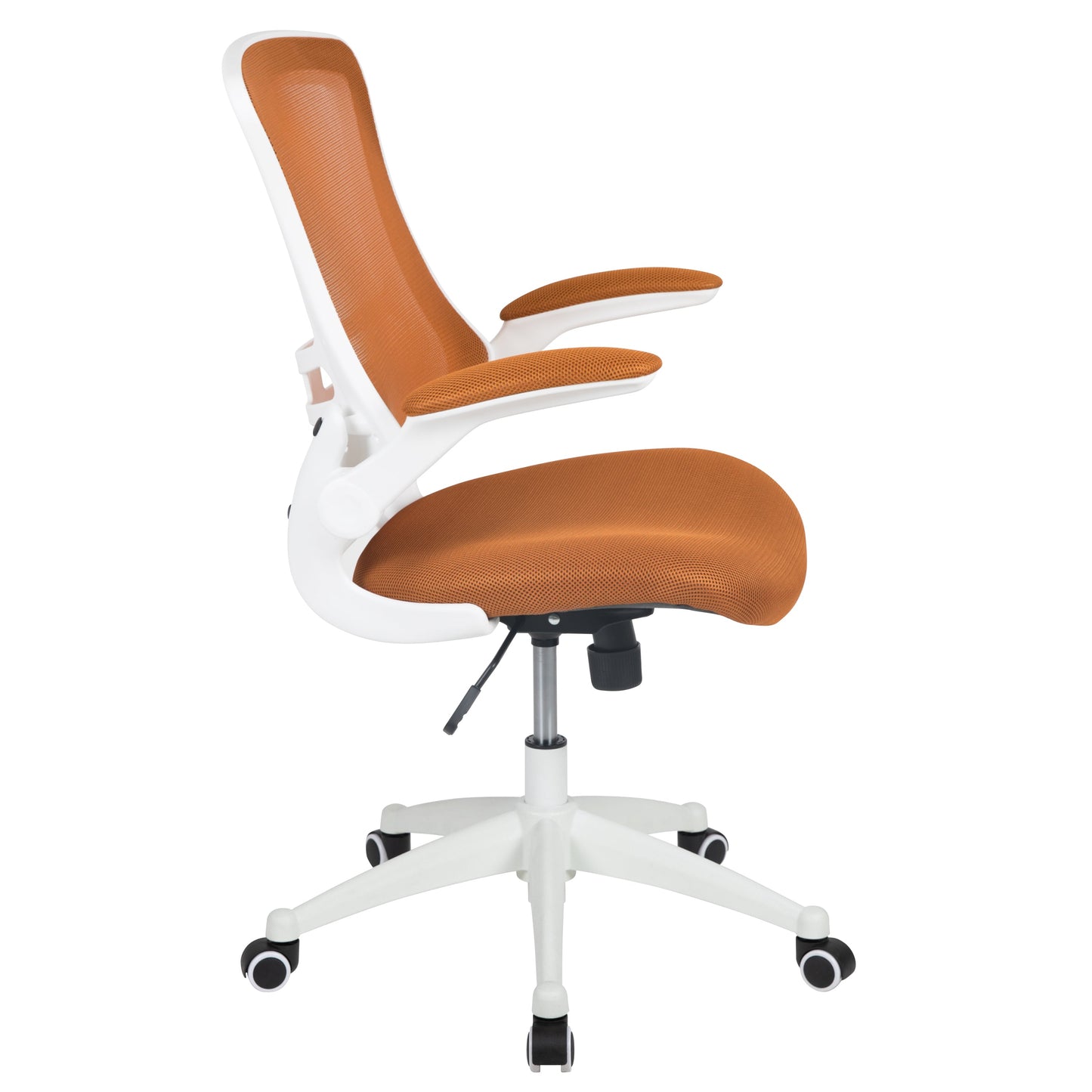 Mid-Back Mesh Desk Chair BL-X-5M-WH with Ergonomic Design and Comfortable Support