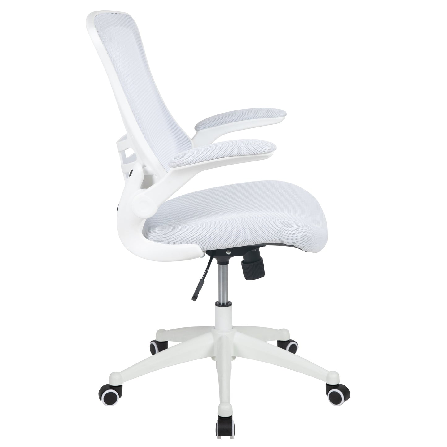Mid-Back Mesh Desk Chair BL-X-5M-WH with Ergonomic Design and Comfortable Support