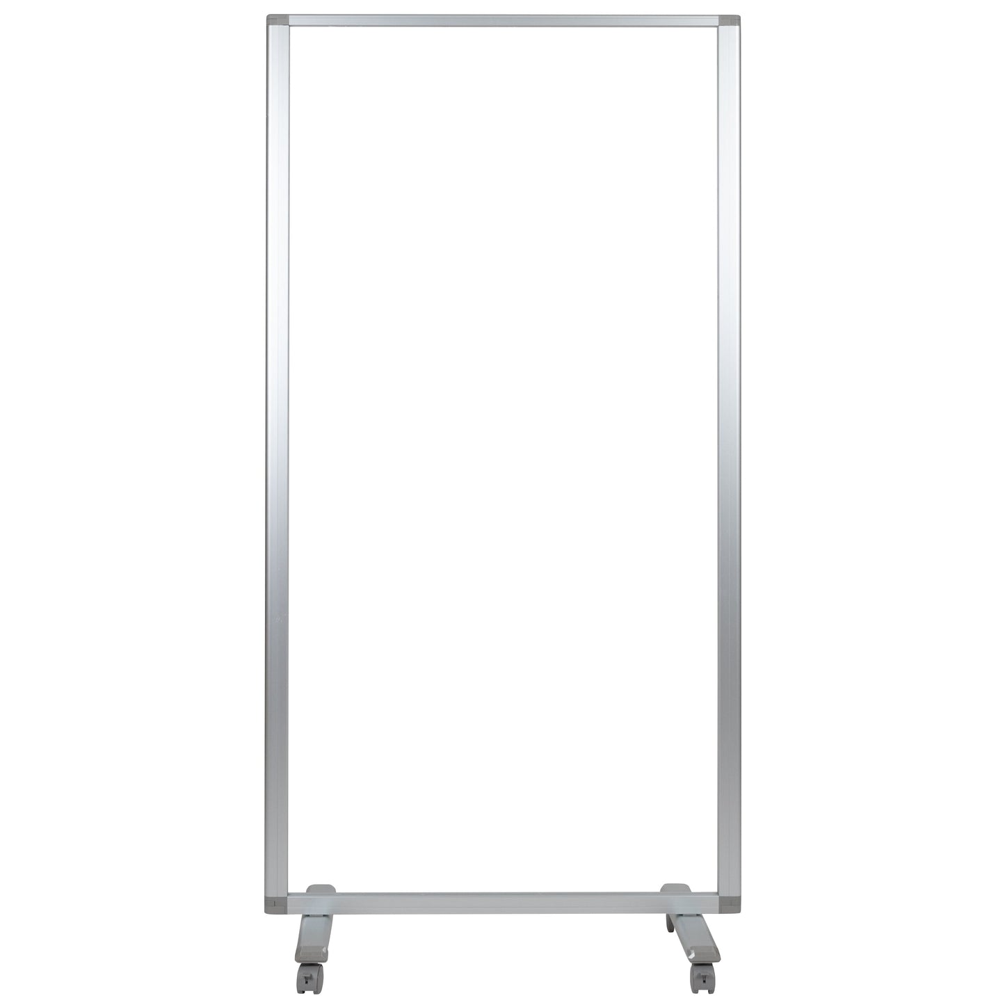 36"L Clear Mobile Partition BR-PTT002-1-AC-90183-GG