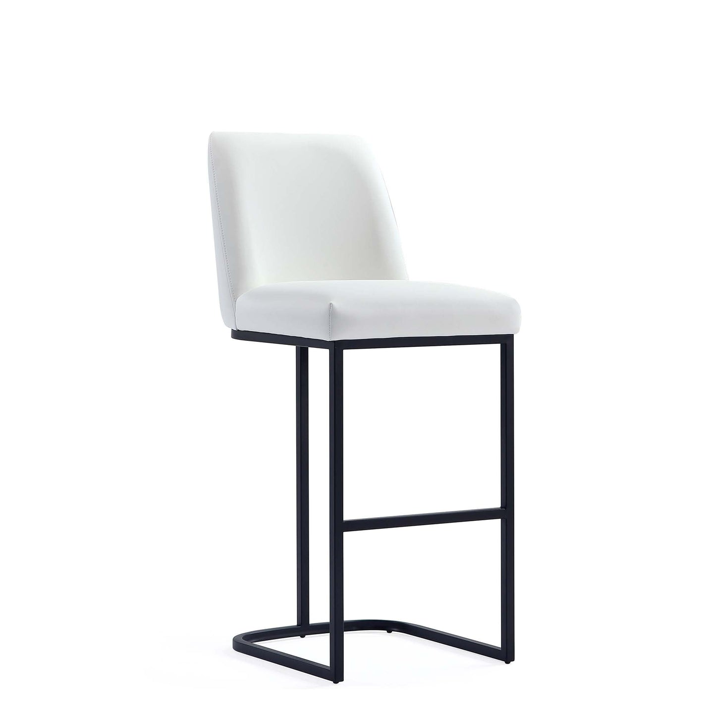Manhattan Comfort Serena Modern Leatherette Upholstered Barstool and Counter Stool Set