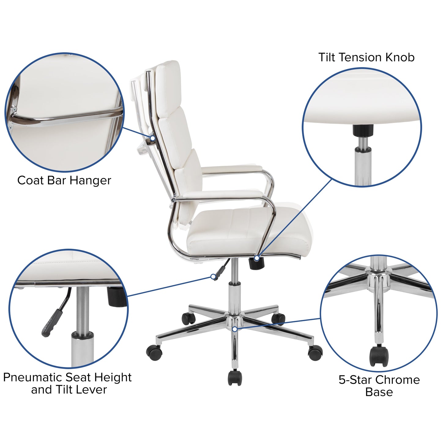LeatherSoft Office Chair BT-20595H & BT-20595M