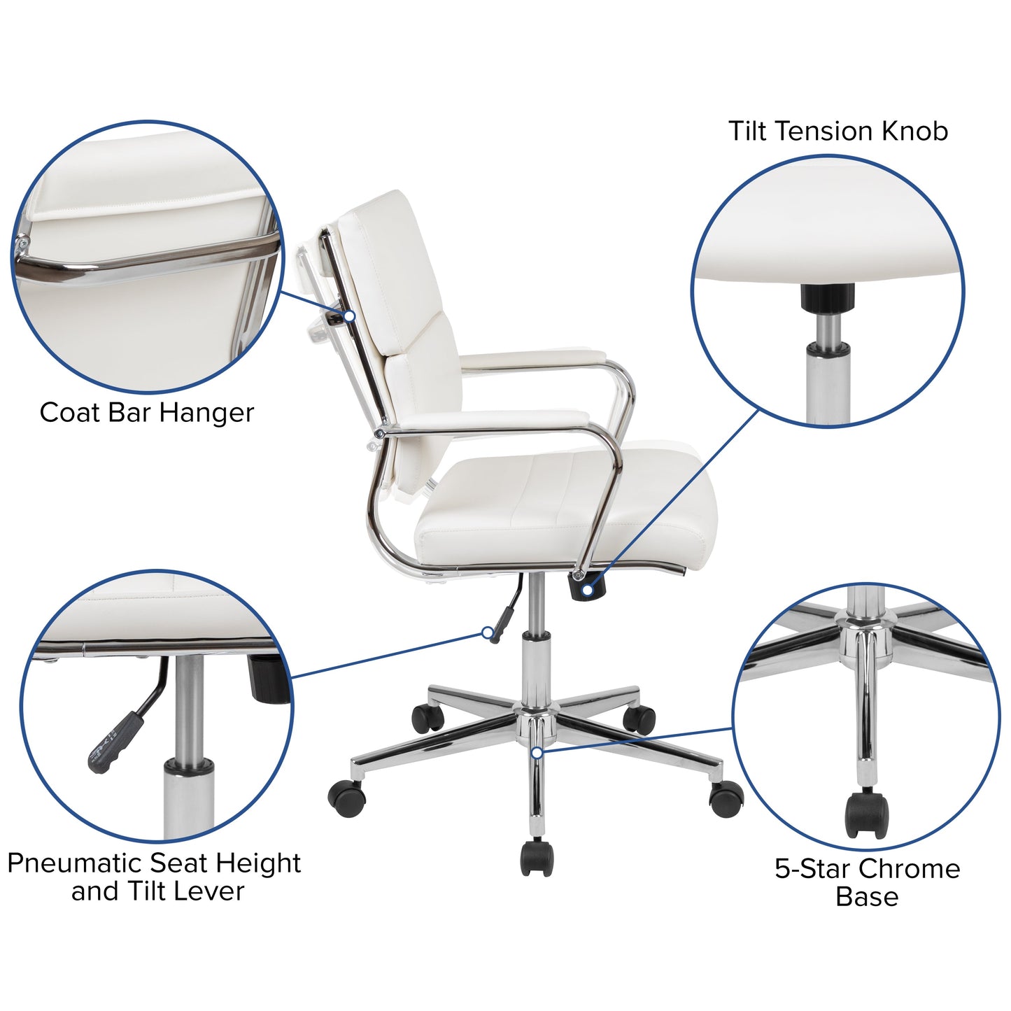 LeatherSoft Office Chair BT-20595H & BT-20595M