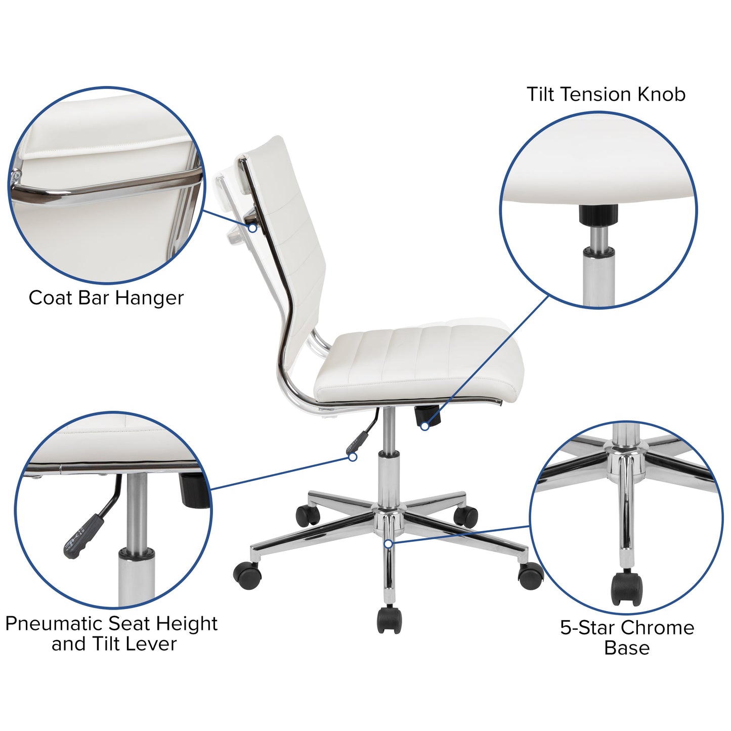 LeatherSoft Office Chair BT-20595H & BT-20595M
