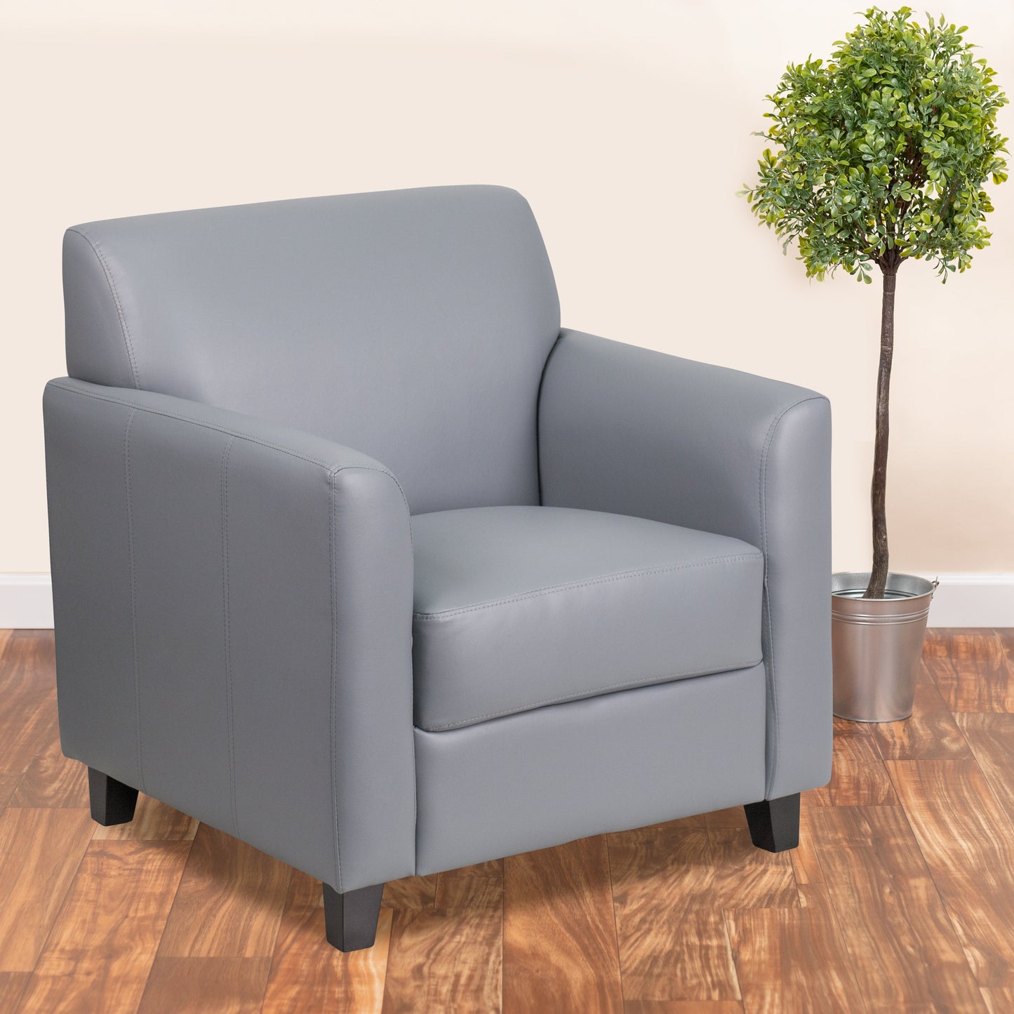 Gray Leather Chair BT-827-1-GY-GG