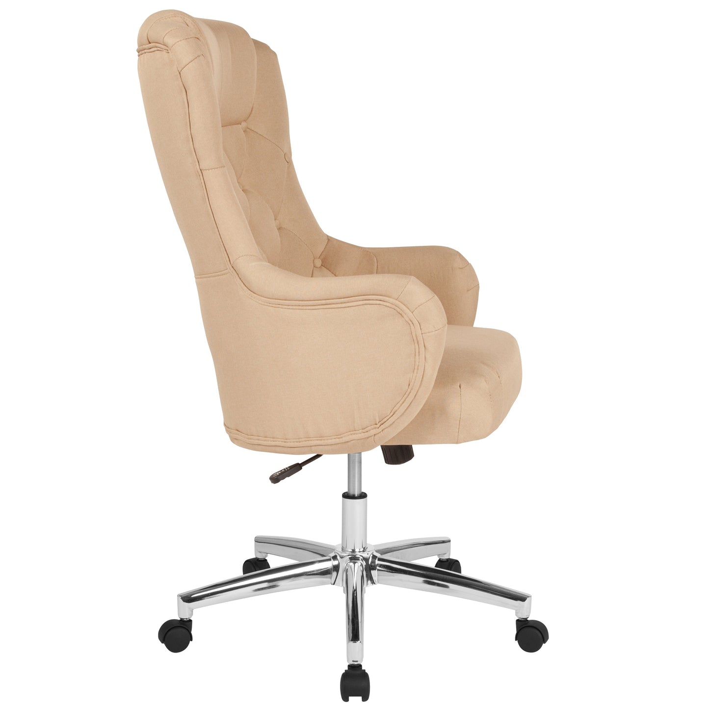 Beige Fabric High Back Chair BT-90557H-BGE-F-GG