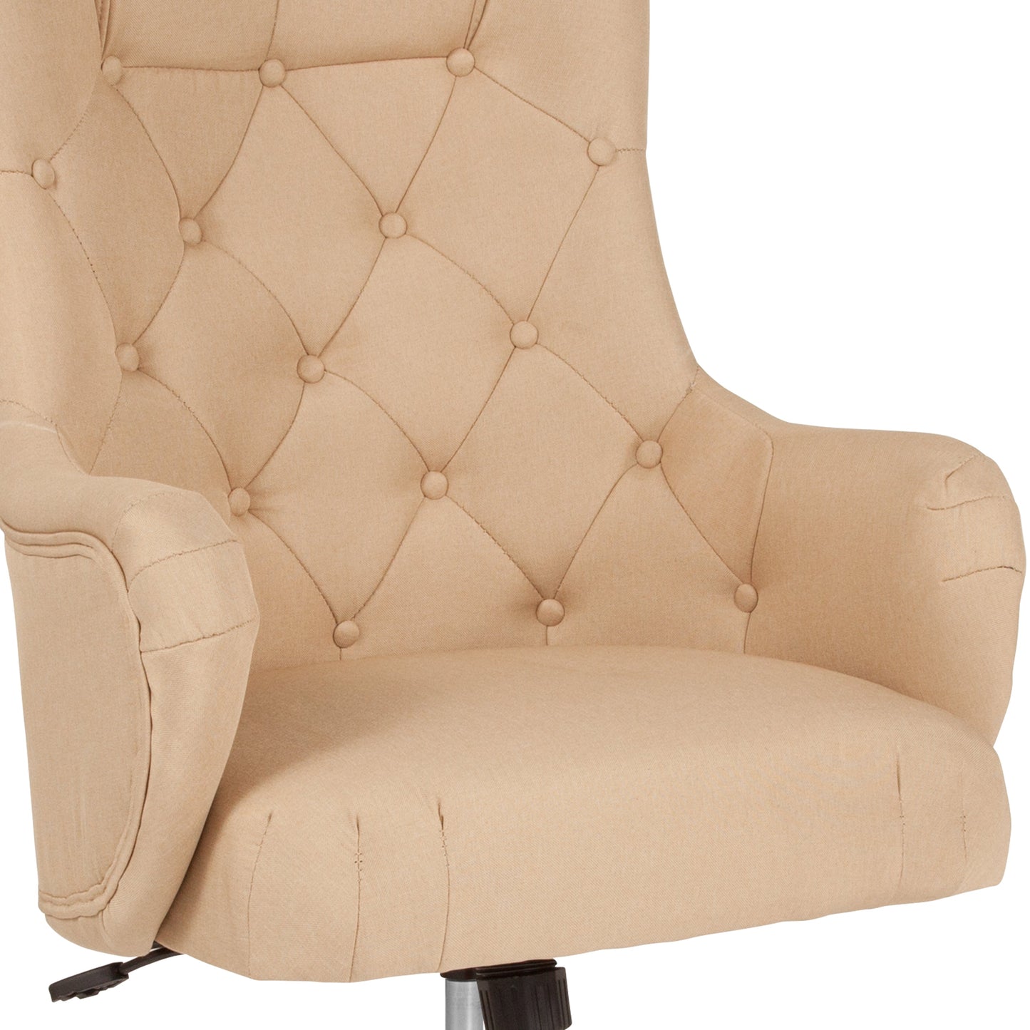 Beige Fabric High Back Chair BT-90557H-BGE-F-GG