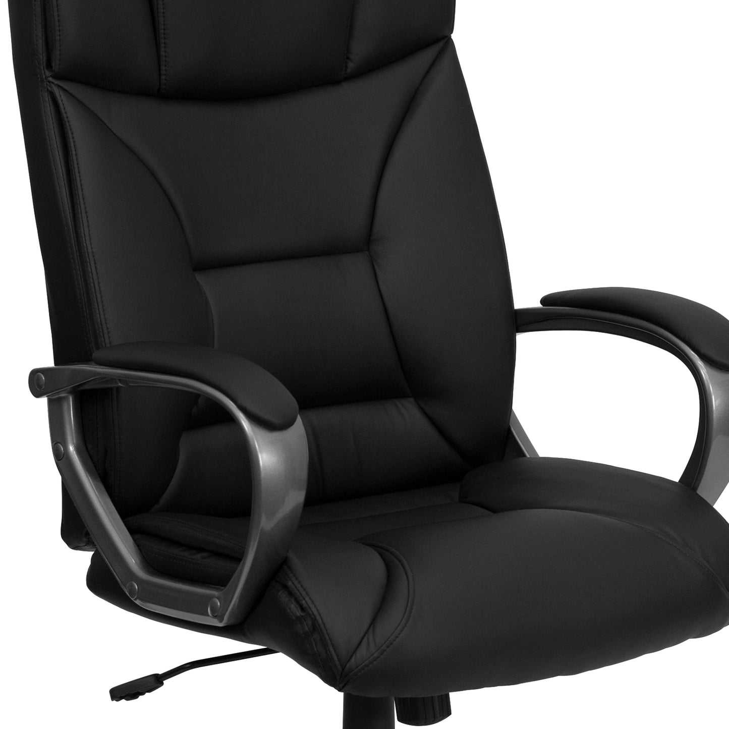 Black High Back Leather Chair BT-9177-BK-GG