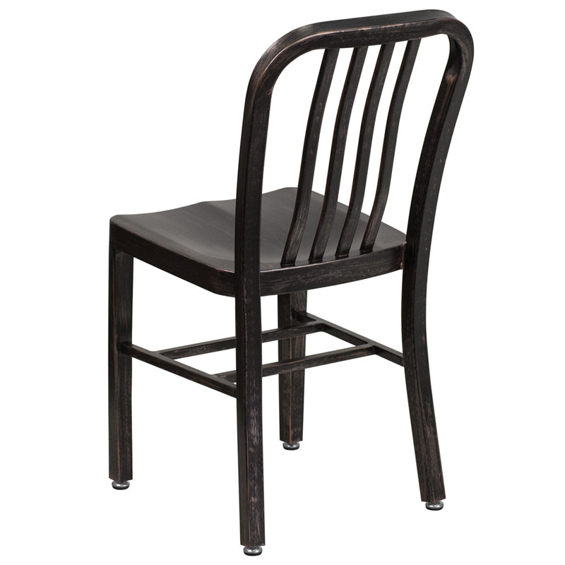 Aged Metal Outdoor Chair - Indoor-Outdoor Seating Option CH-61200-18