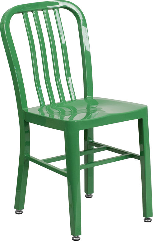 Aged Metal Outdoor Chair - Indoor-Outdoor Seating Option CH-61200-18