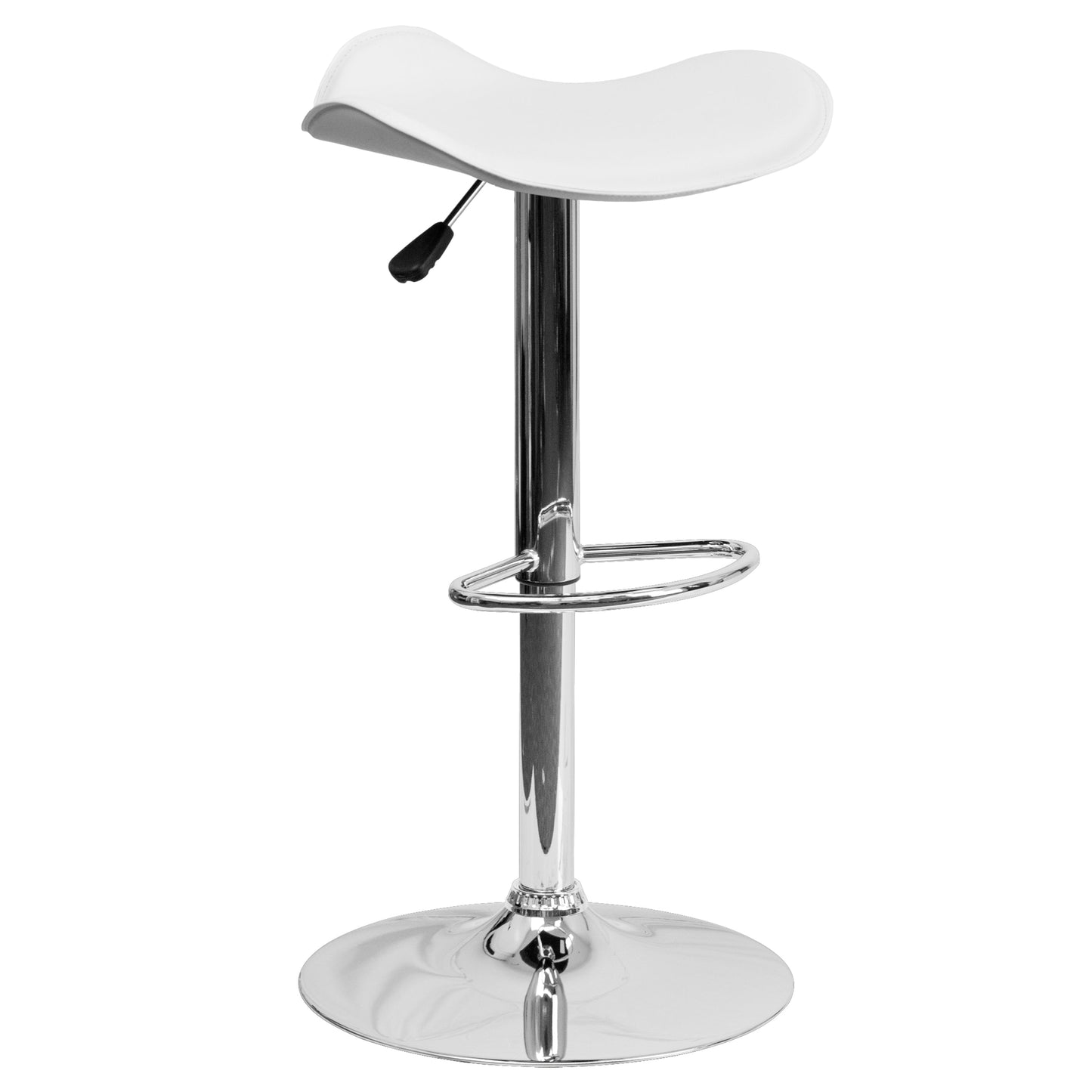 White Vinyl Barstool CH-TC3-1002-WH-GG