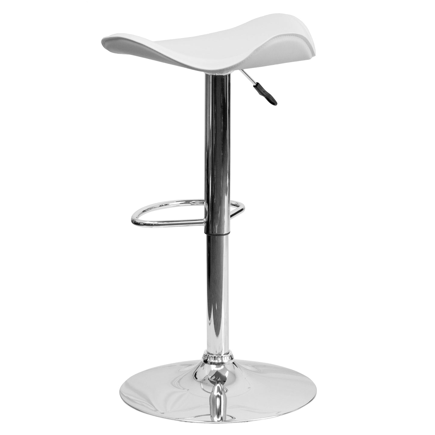 White Vinyl Barstool CH-TC3-1002-WH-GG