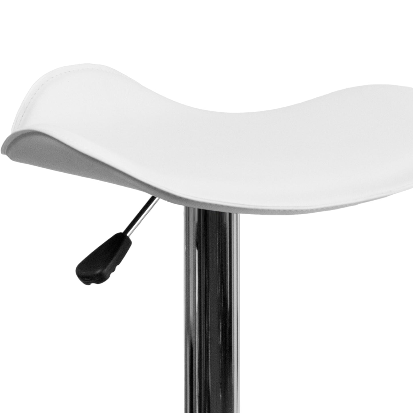 White Vinyl Barstool CH-TC3-1002-WH-GG
